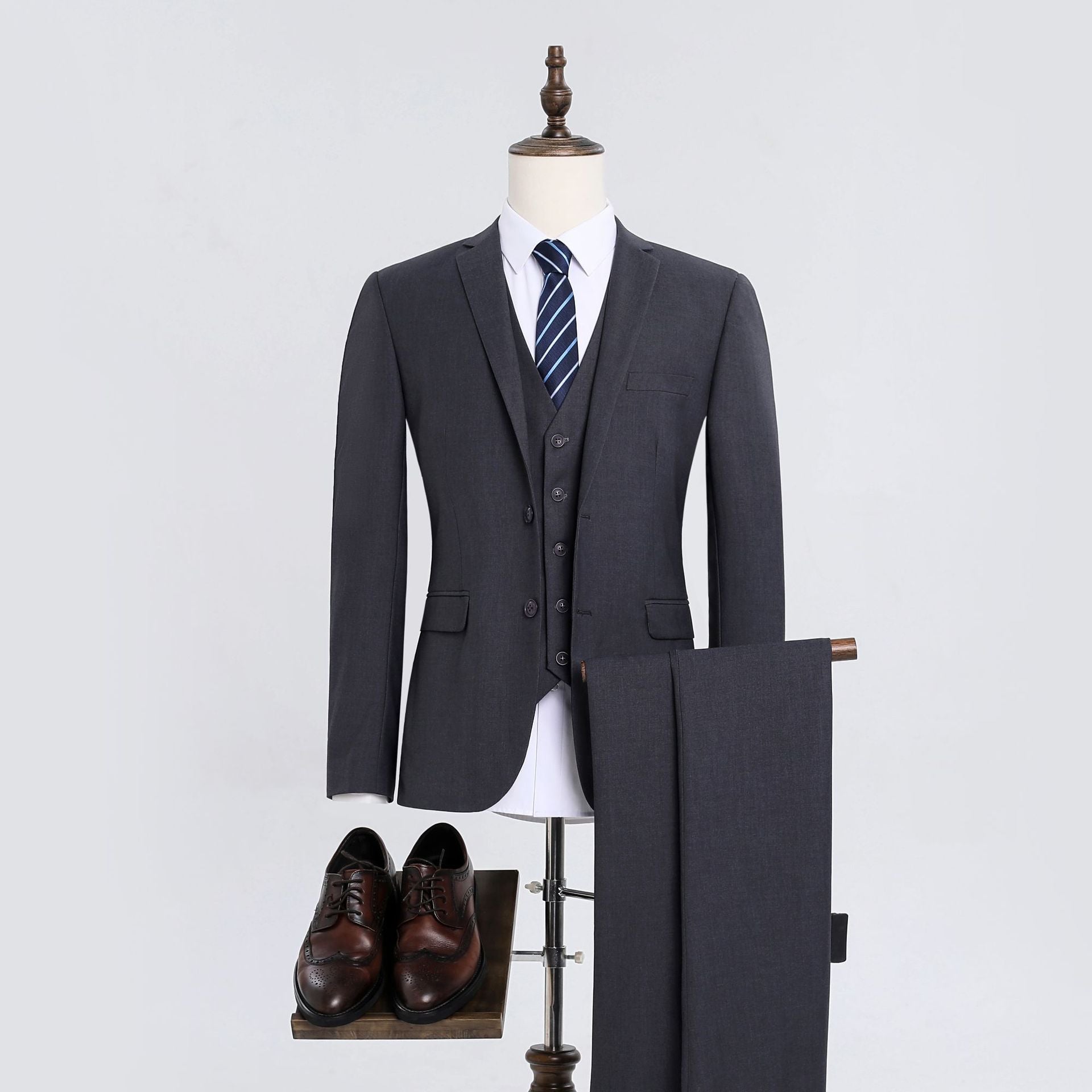 Men's Slim Fit Three-Piece Business Suit