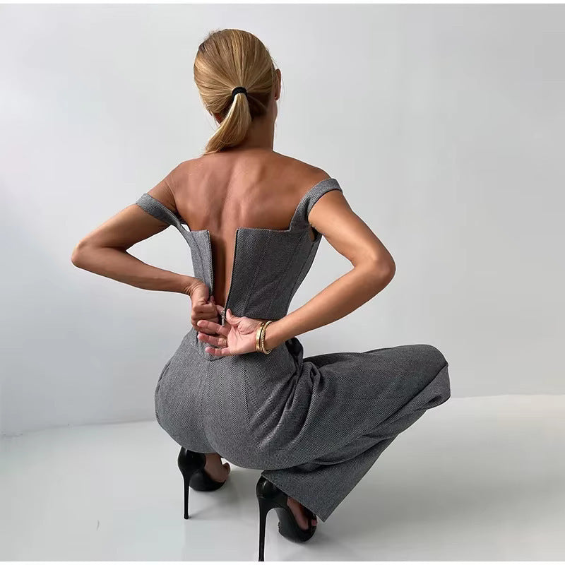 Long coat, vest, and pants three-piece set