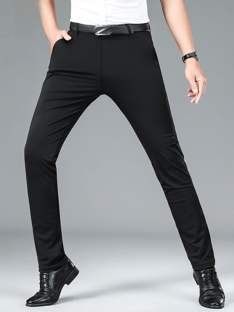 Men's casual stretch slim-fit skinny trousers