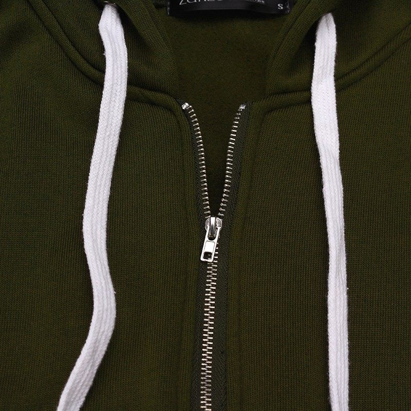 Zipper Hooded Jacket Hoodies