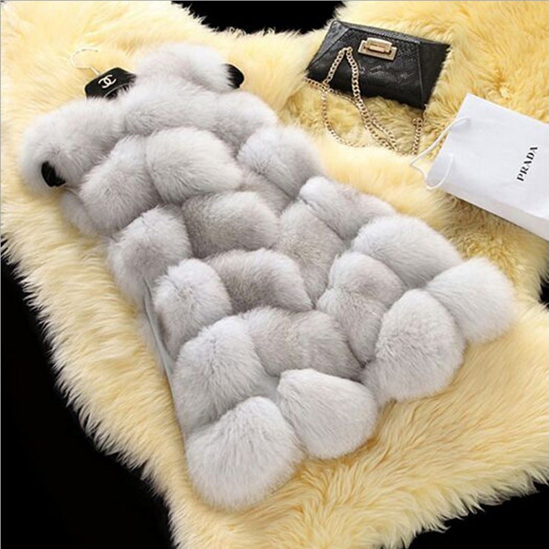 Faux fur vest