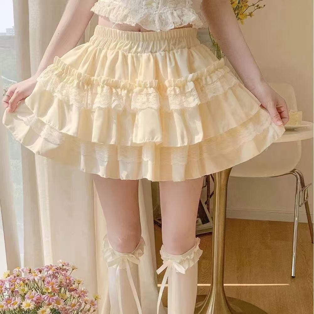 Women Lace Tutu A-Line Skirt