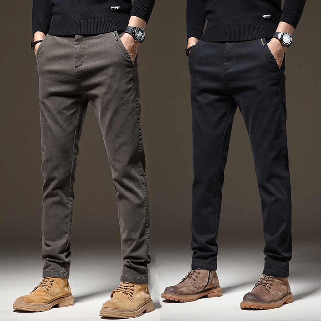 Mid-to-thick men's casual pants