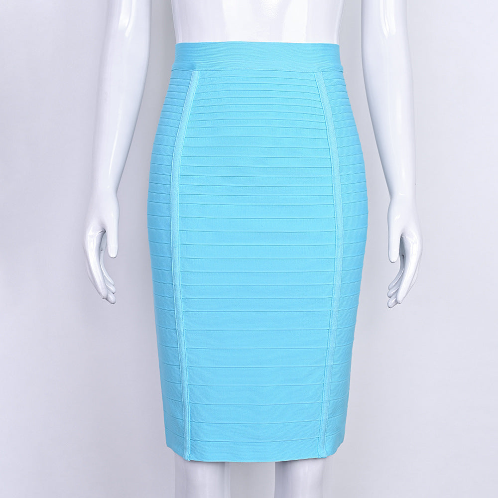 High-waisted bodycon skirt