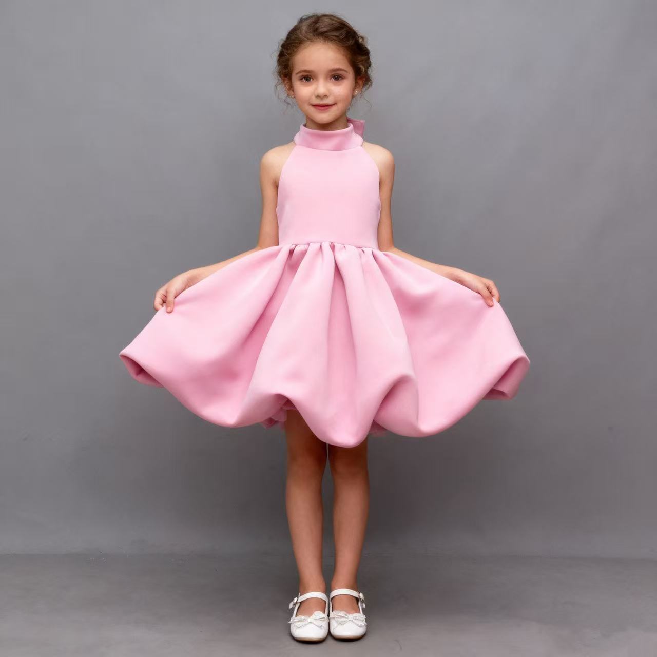 Girl's Bow Princess Sleeveless Dress