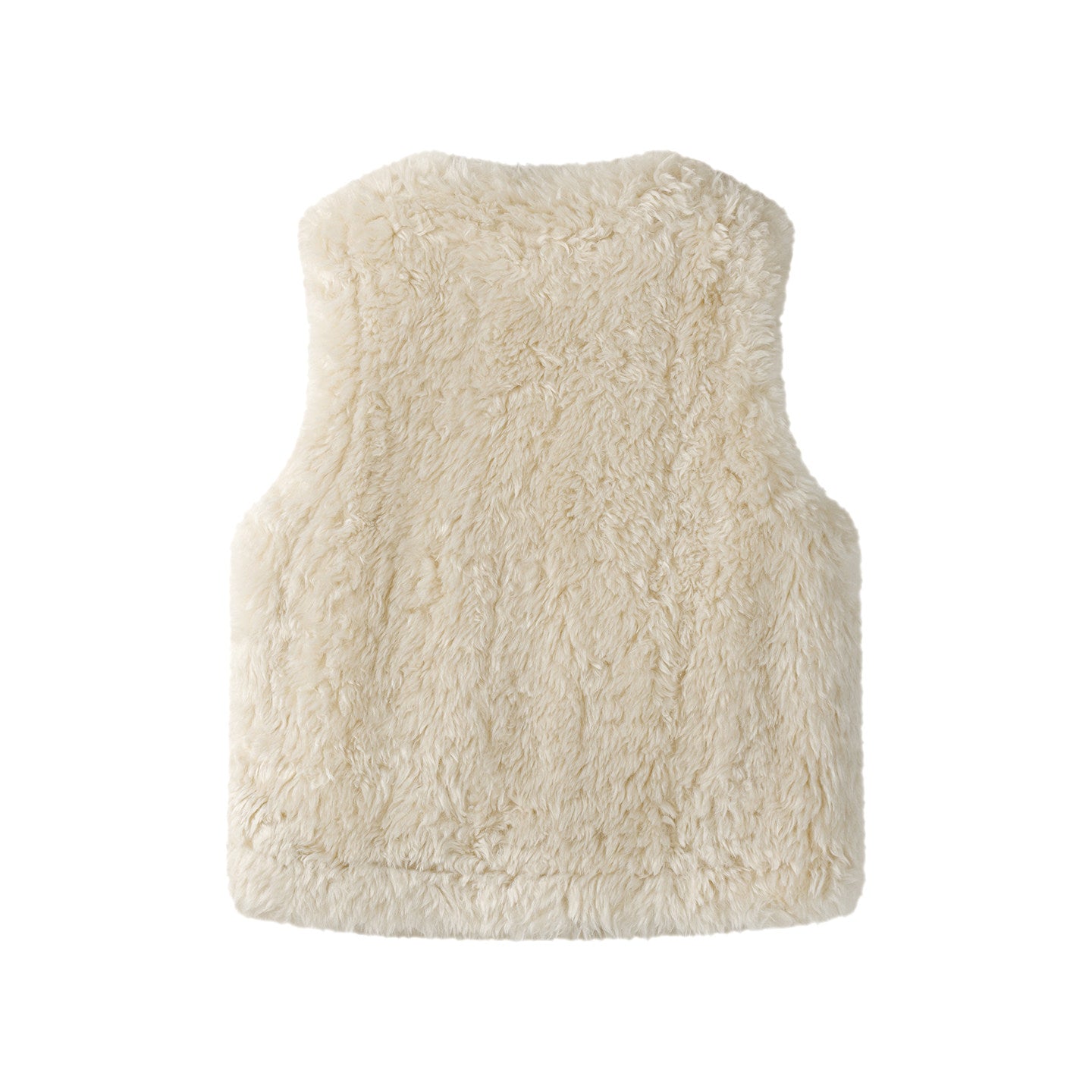 Sheepskin round-neck jacket