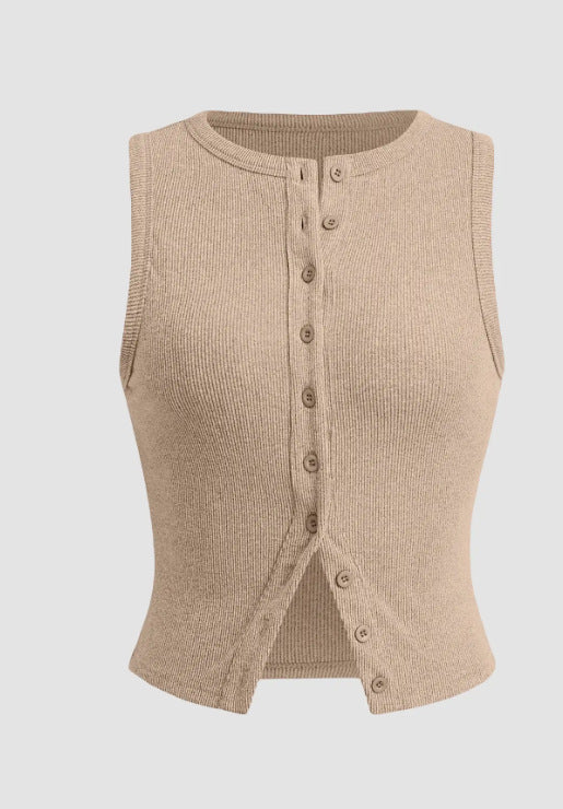 Shirtless sleeveless vest for women