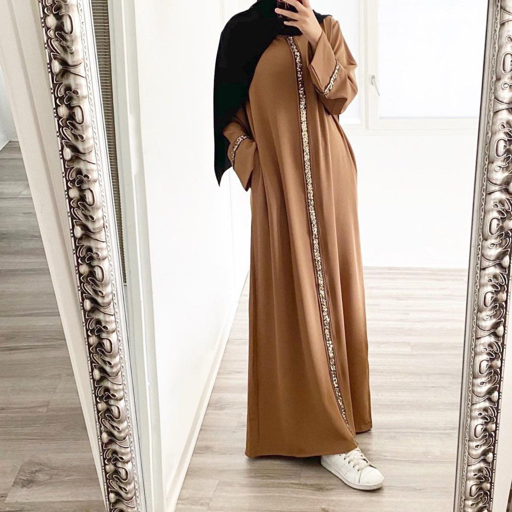 Dress Solid Color Chiffon Robe
