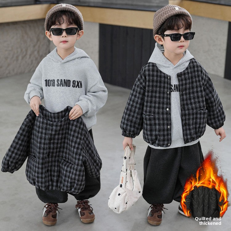 Children's Winter Plaid 3-Piece Outfit
