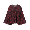 Women's Clothing Set - Two-piece set top and skirt