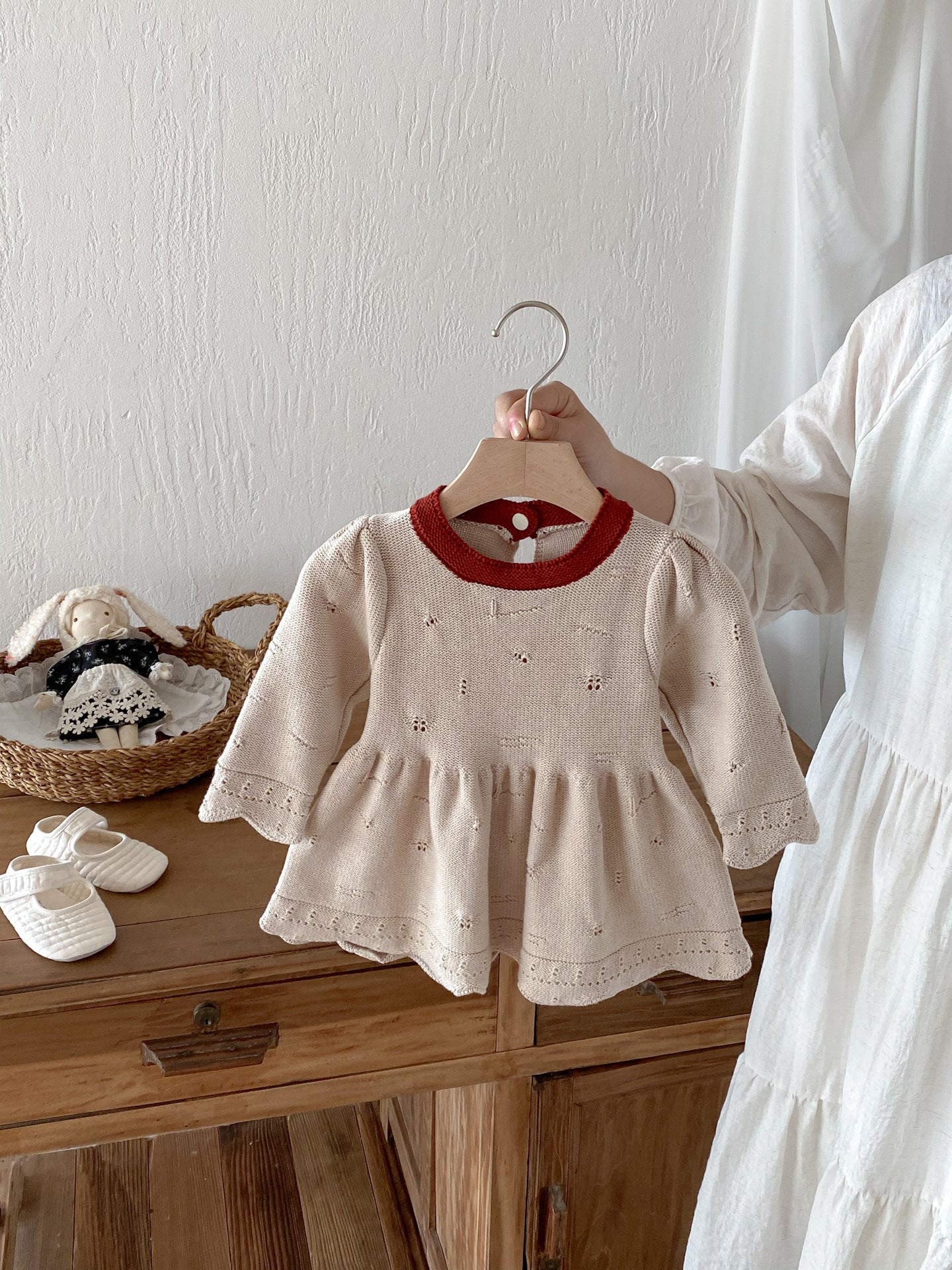 Girl's Princess Cotton Dress Long Sleeve