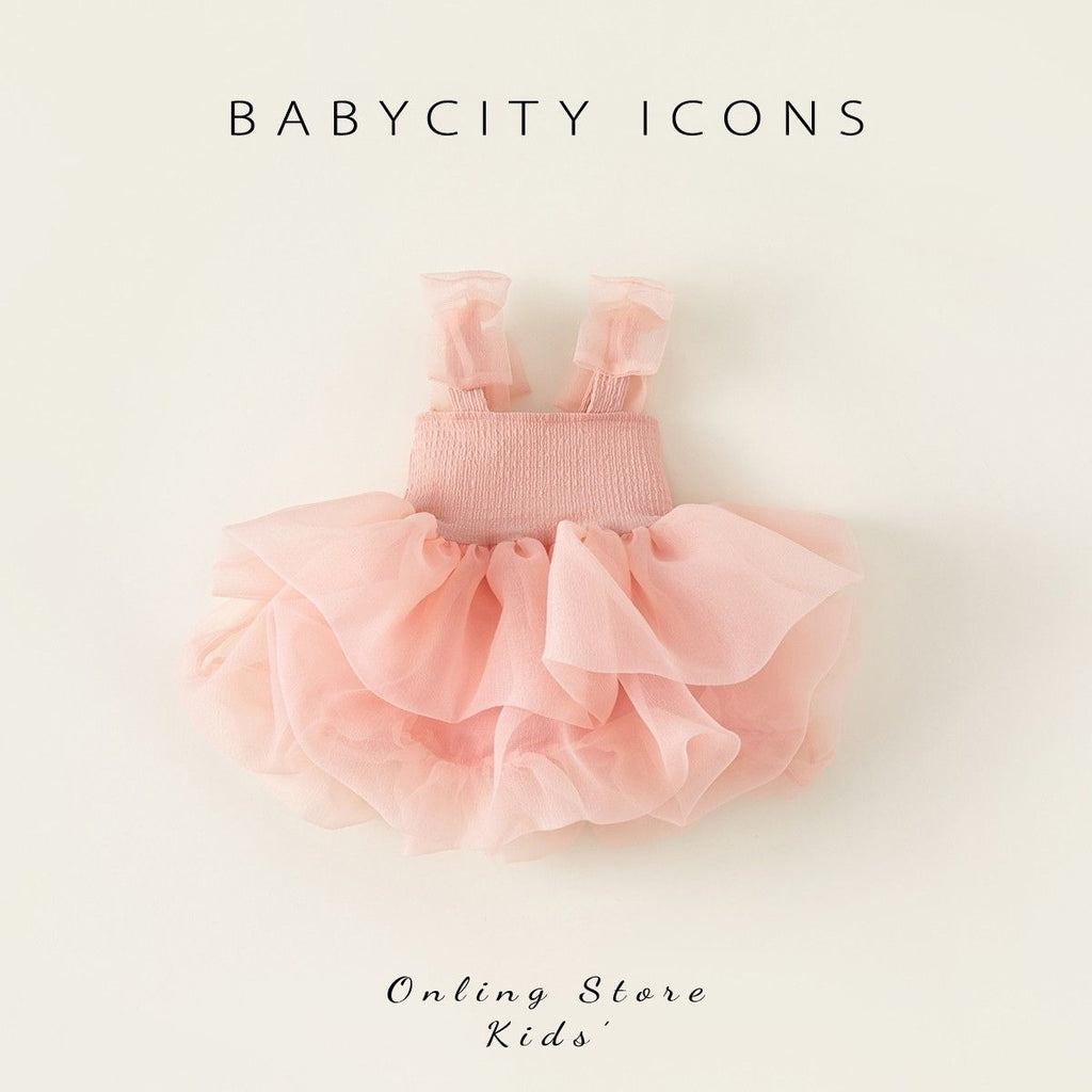 Girl's Tulle Princess Dress with Bow