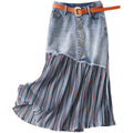 Light Blue Denim Skirt