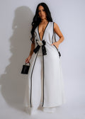 Women's Sleeveless Vest Skirt and Wide Leg Pants Set