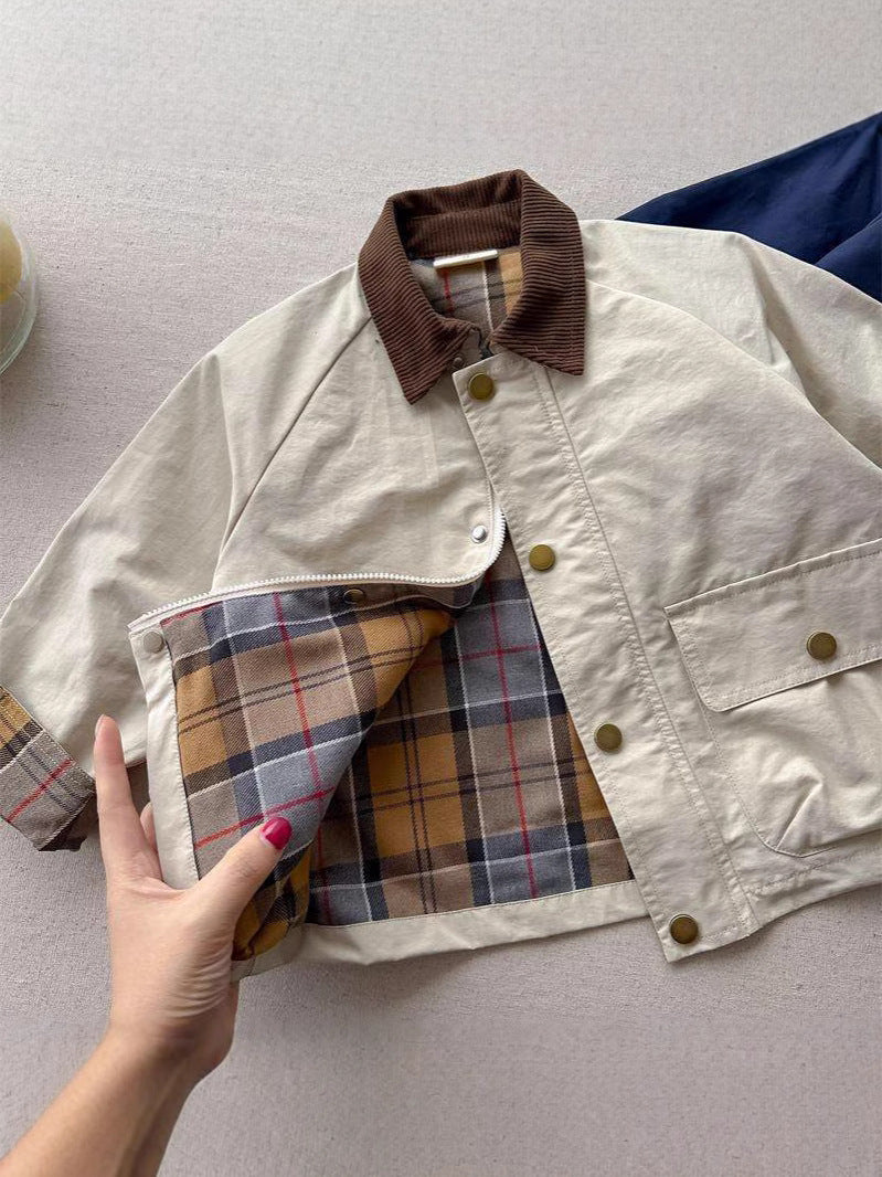 Children's Plaid Coat