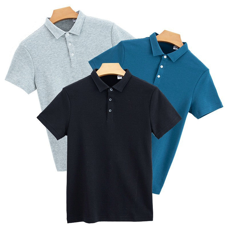 Double-Sided Cotton Polo Shirt for Men