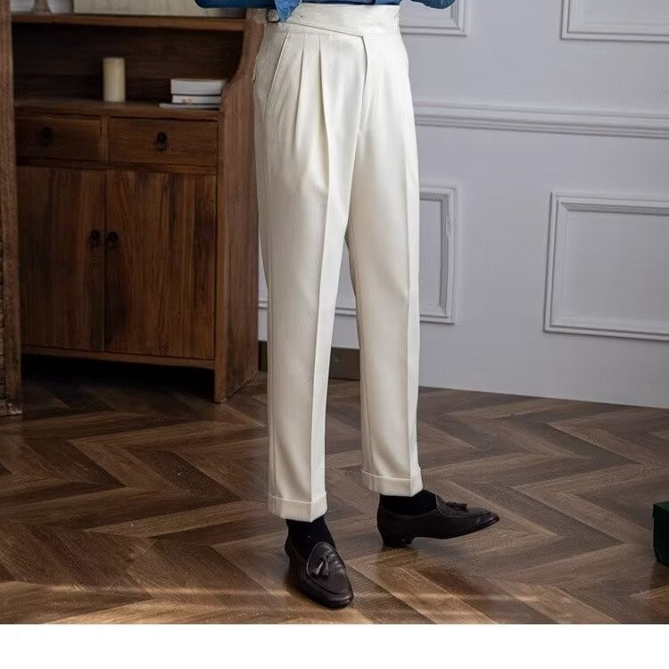 High Waist Straight Leg Business Casual Trousers
