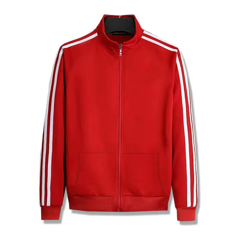 Casual Sports Suit Stand Collar Cardigan and Pants Set