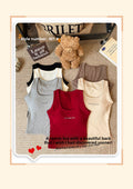 Slim-fitting camisole top for wearing outside