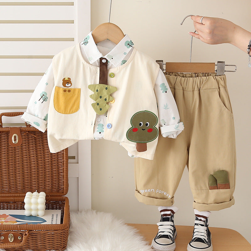 Boys' Autumn Three-Piece Suit