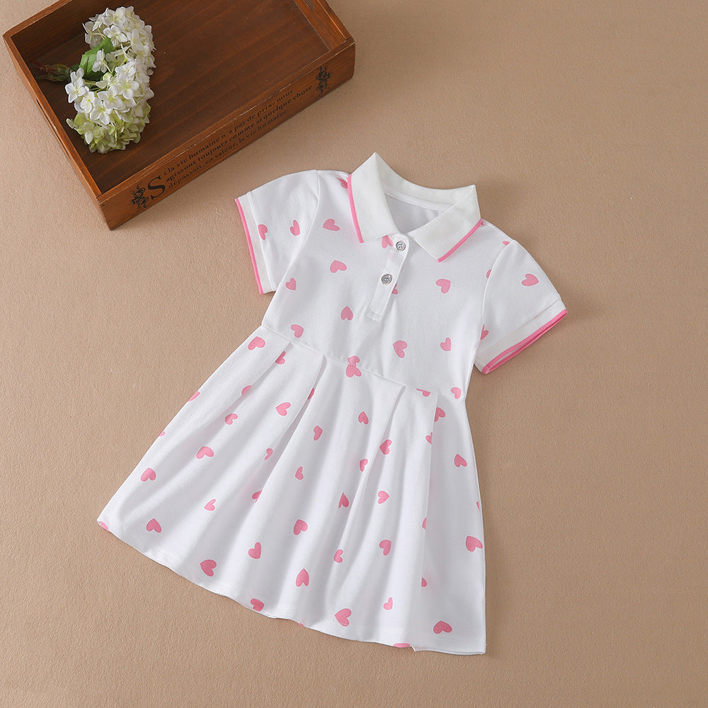 Girls' Cotton A-Line Dress