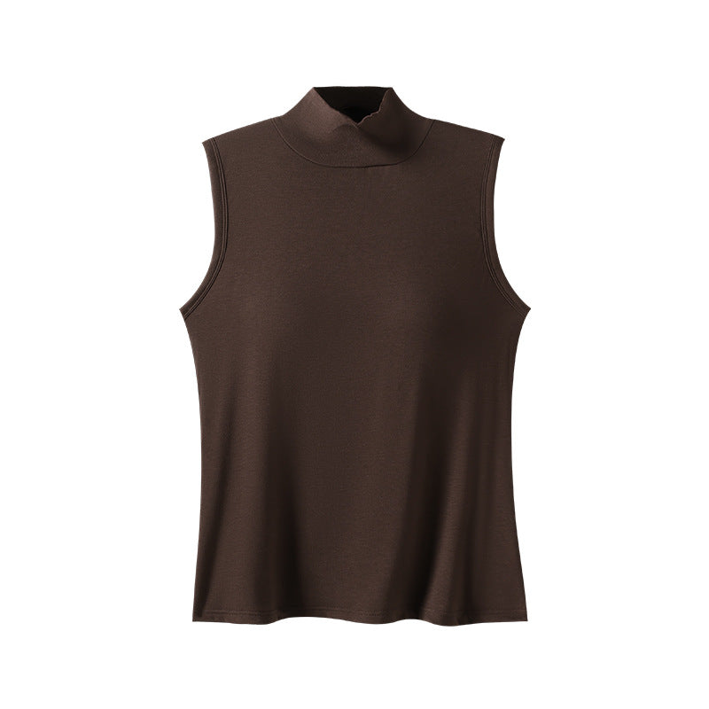 Women's High-Neck Warm Velvet Vest