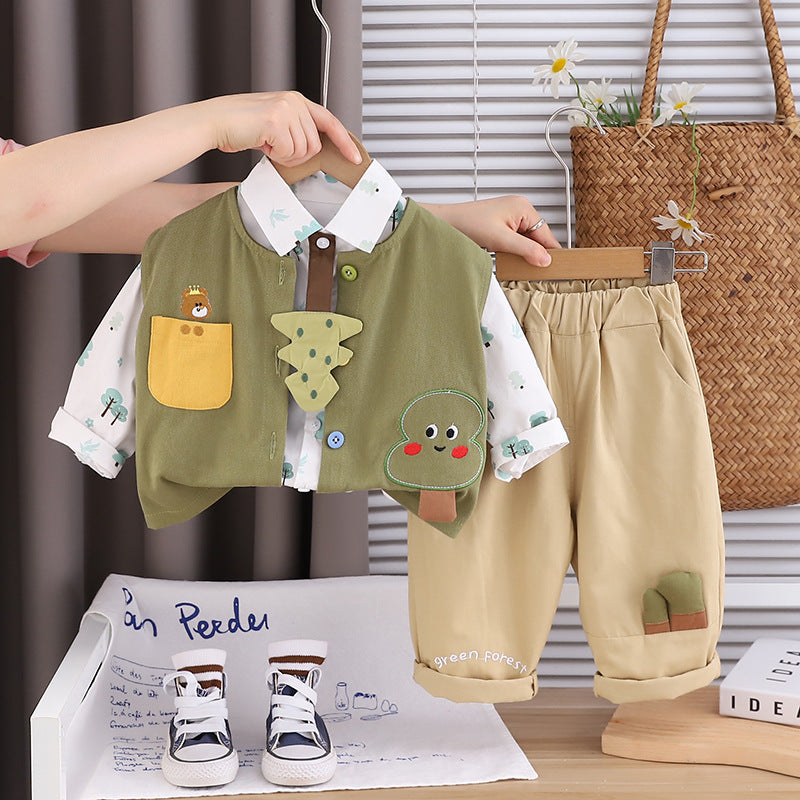 Boys' Autumn Three-Piece Suit