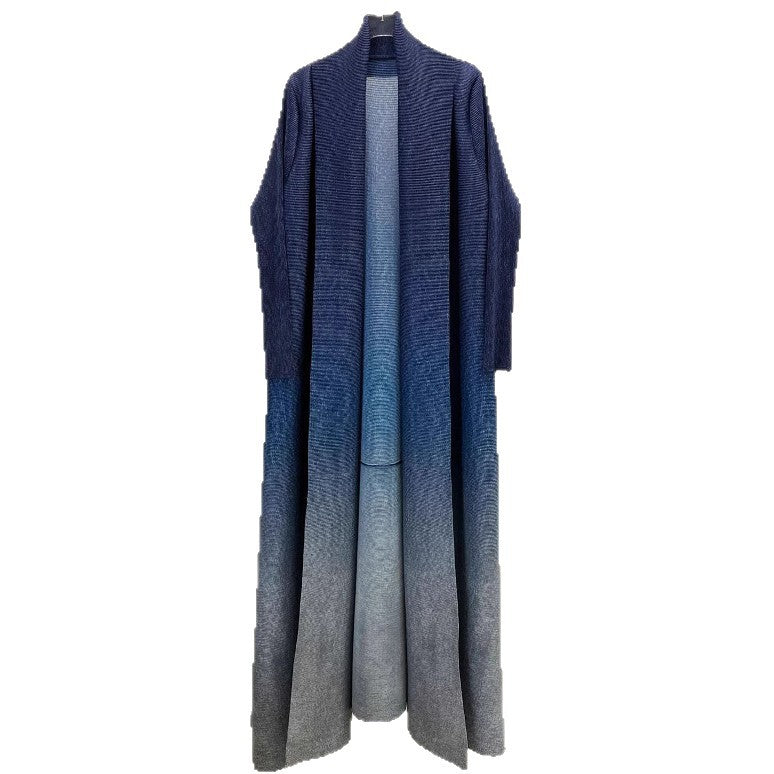 Elegant style long robe coat