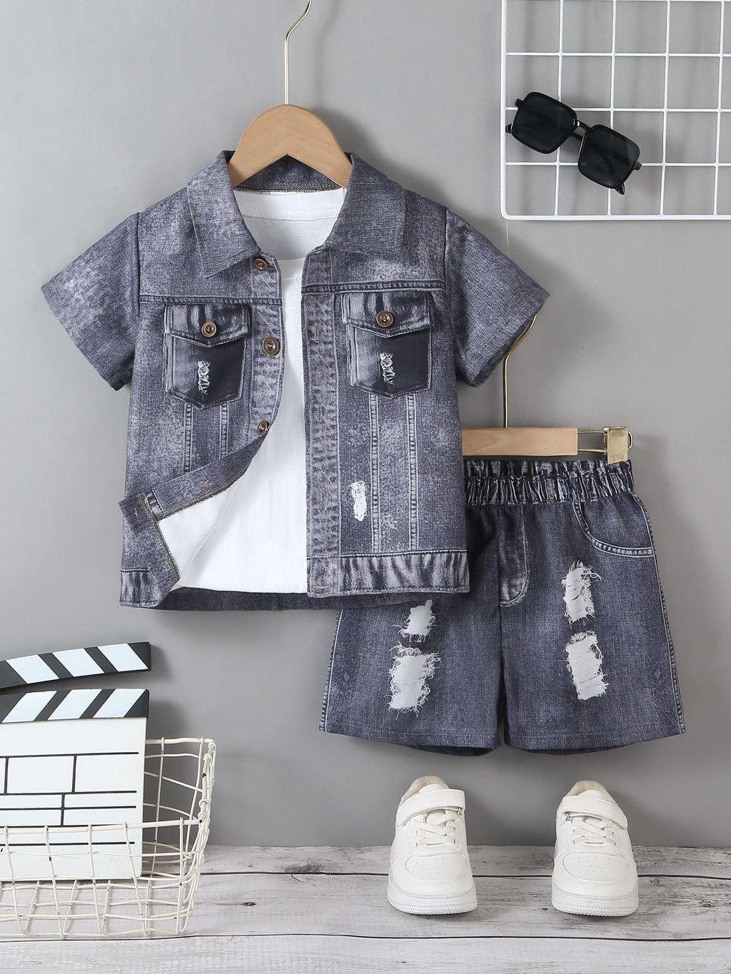 Boy's summer shorts set