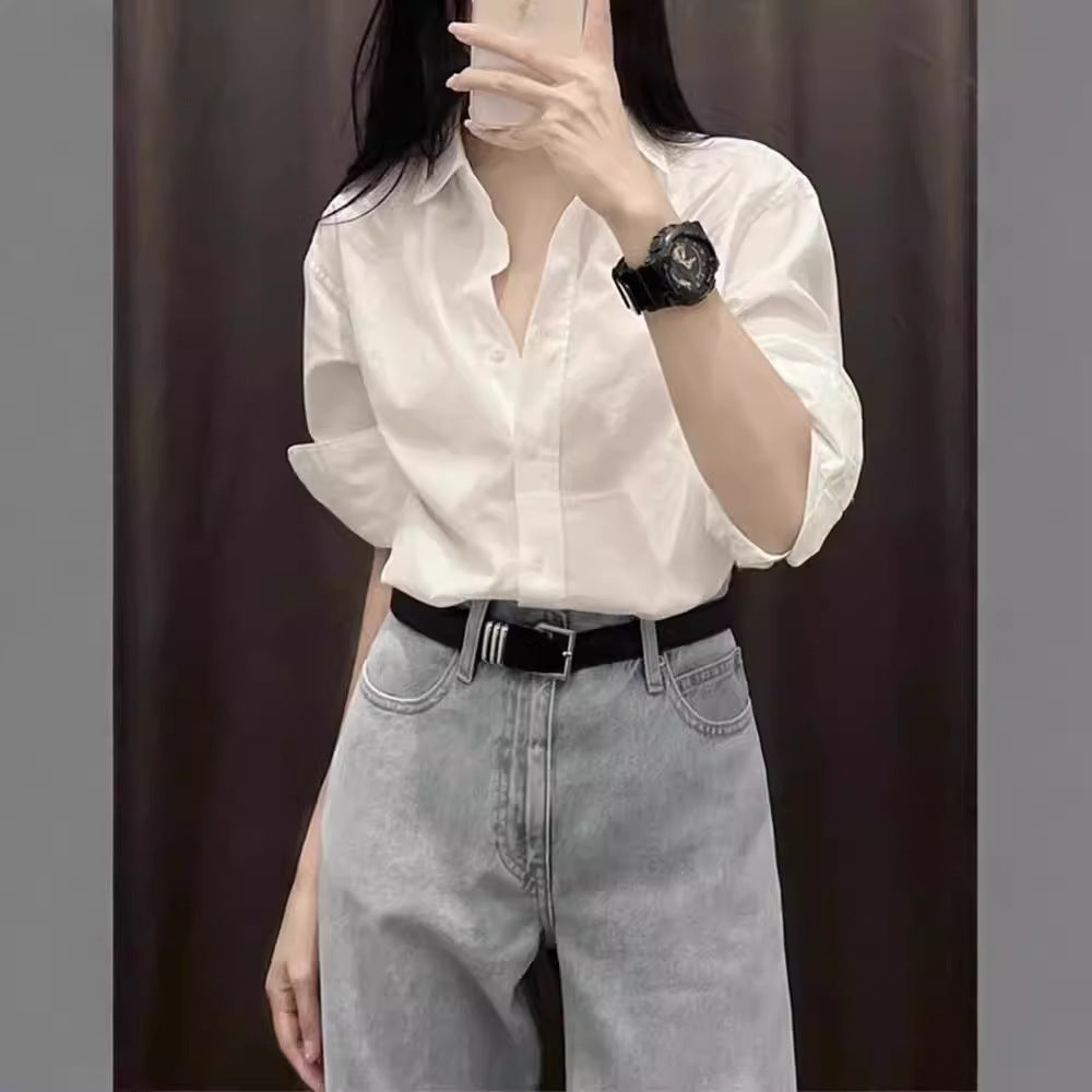 Women's pure cotton blouse