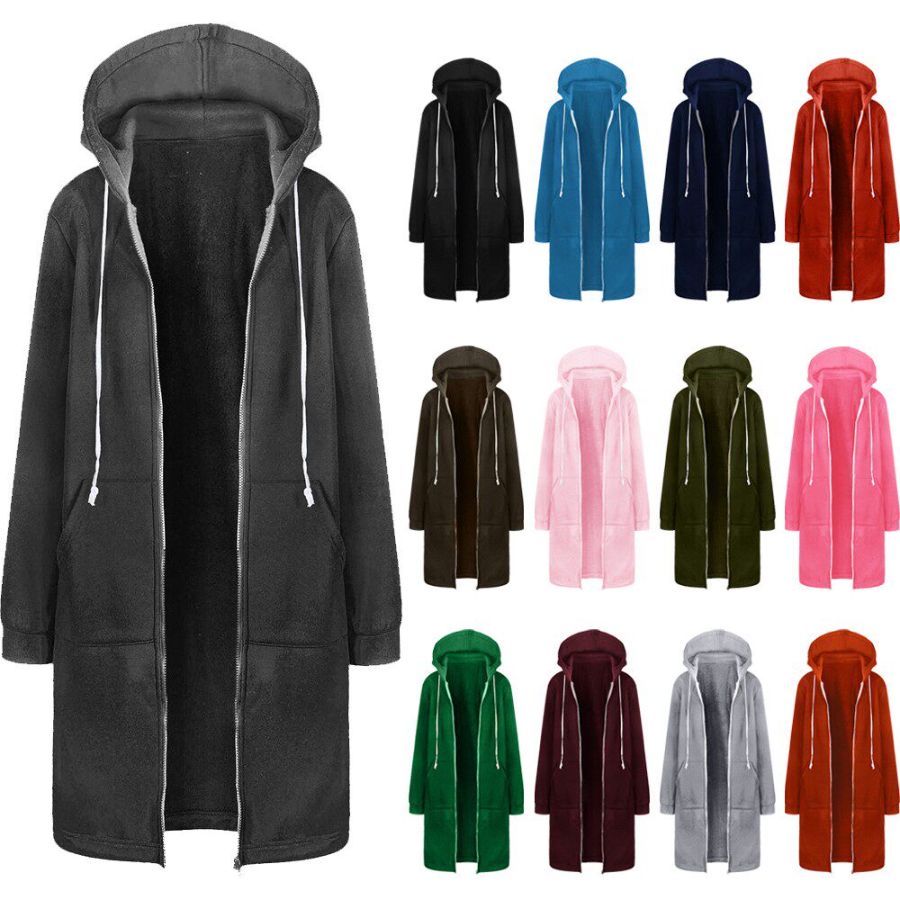 Zipper Hooded Jacket Hoodies