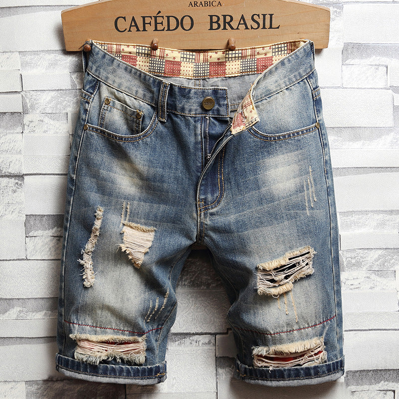 Men's denim shorts