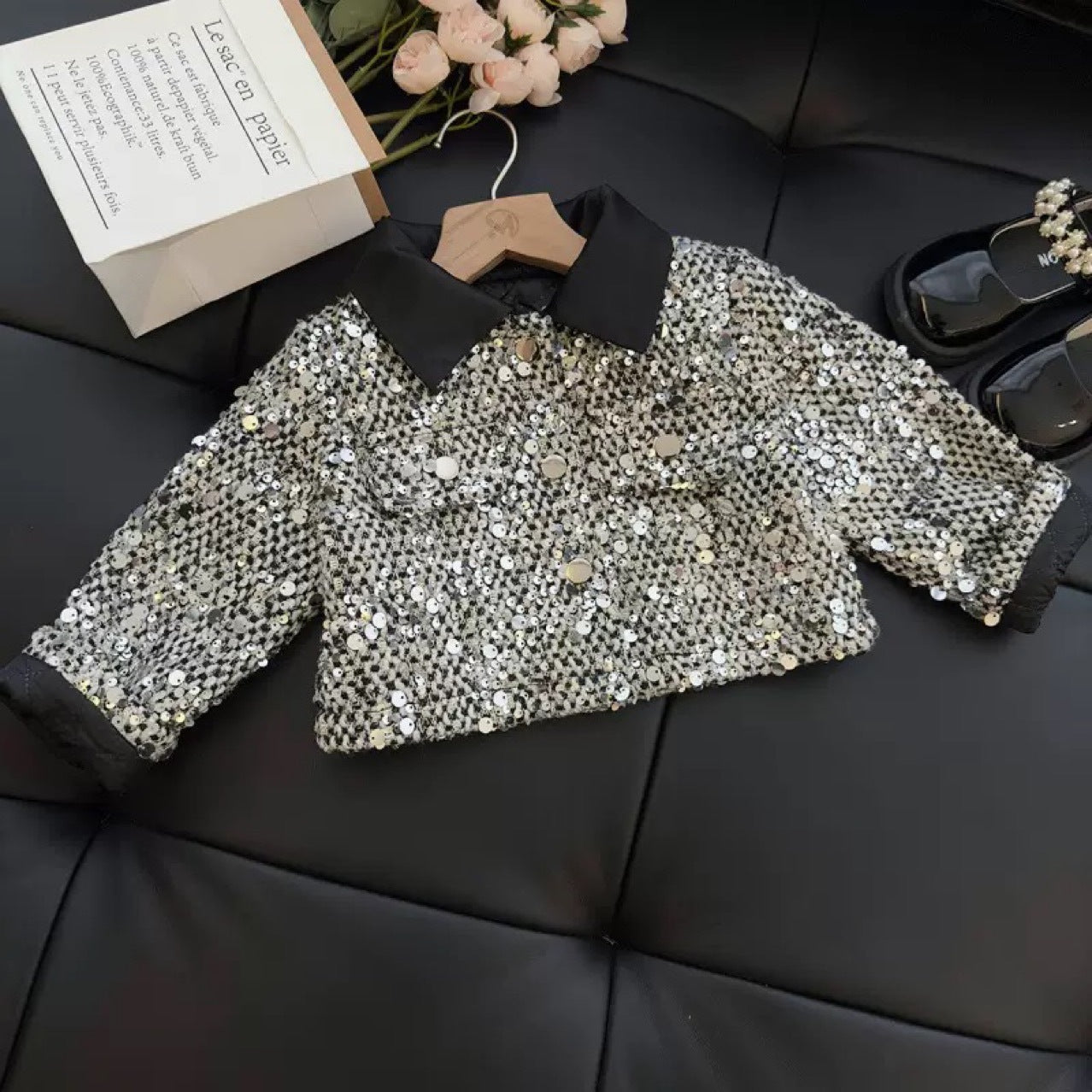 Girl's Suit - Two-piece set jacket and short skirt