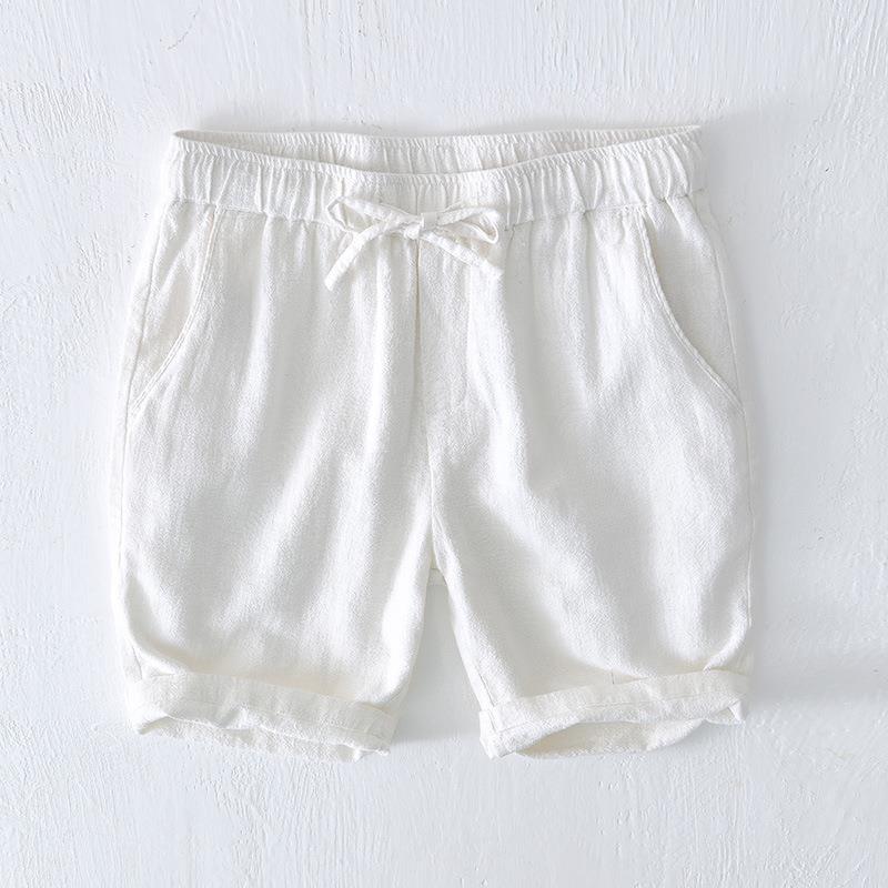 Men's Casual Linen Drawstring Shorts