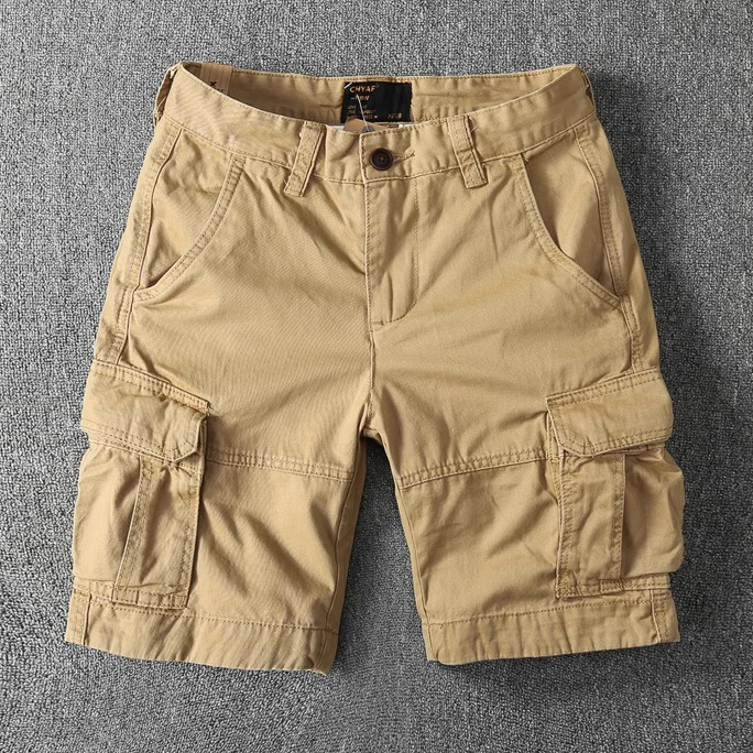 Retro Camouflage Cotton Work Shorts
