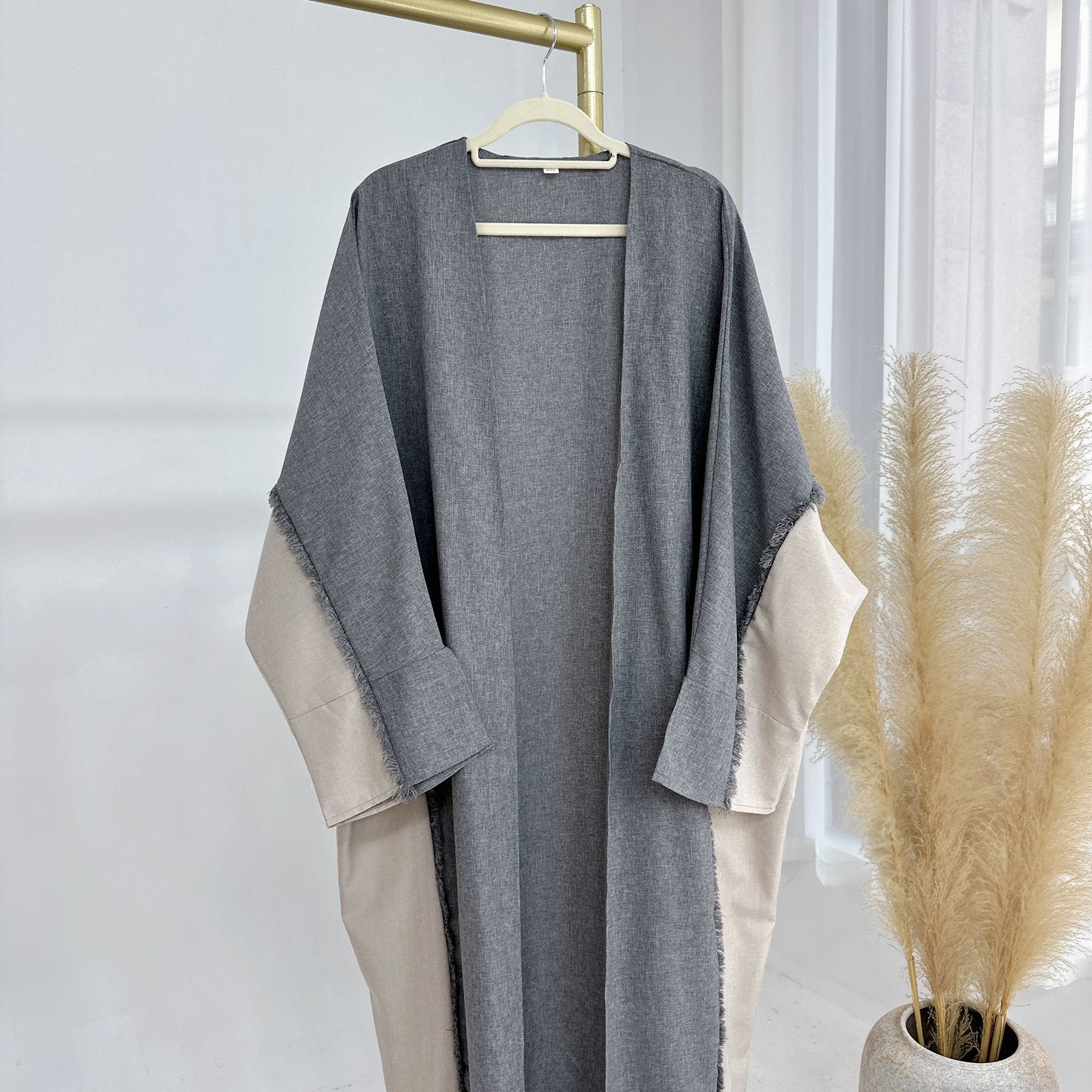 Elegant robe set dress, belt, and cardigan
