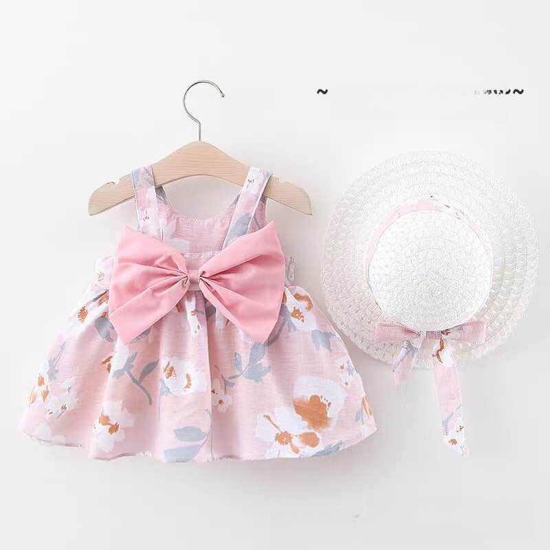 Girls' Floral Summer Cotton Dress