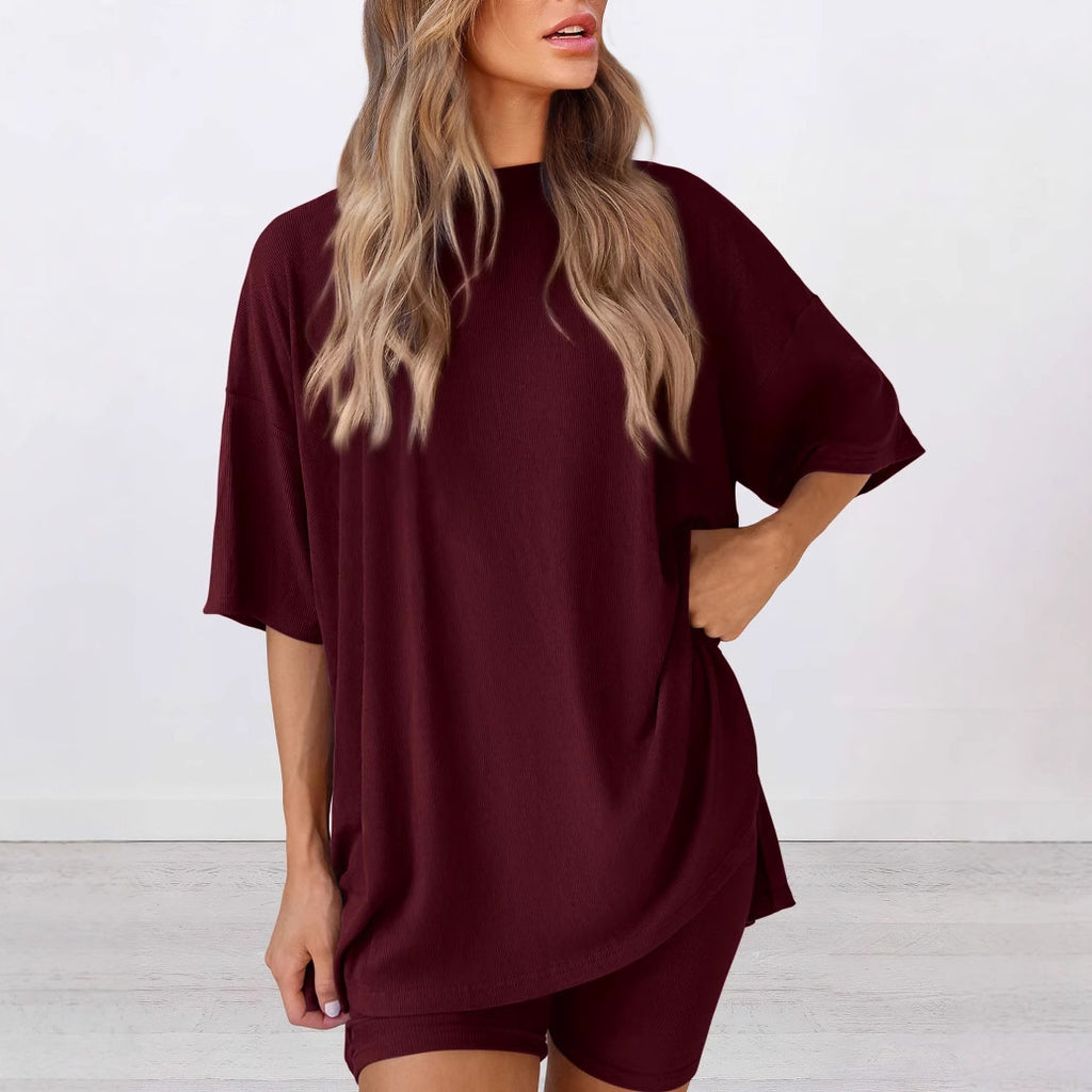 Women's Casual T-Shirt and Shorts Set