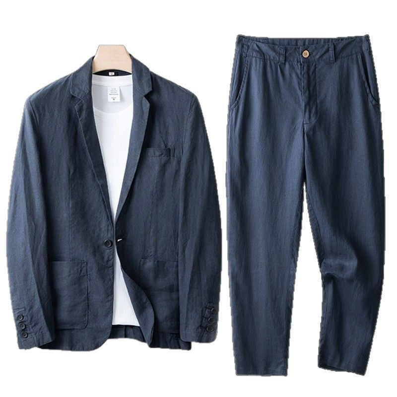 Men's Linen Blend Summer Suit