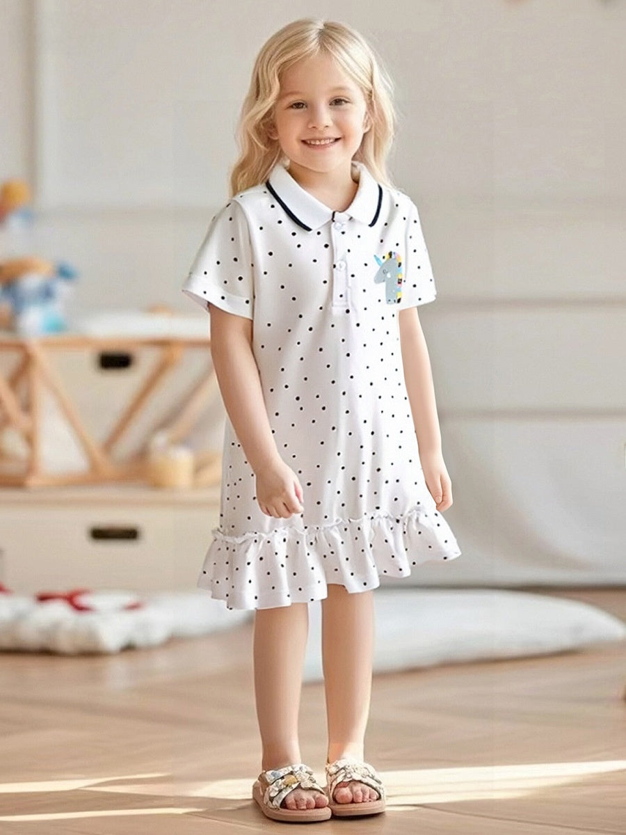 Childrens Polo Collar Knit Dress
