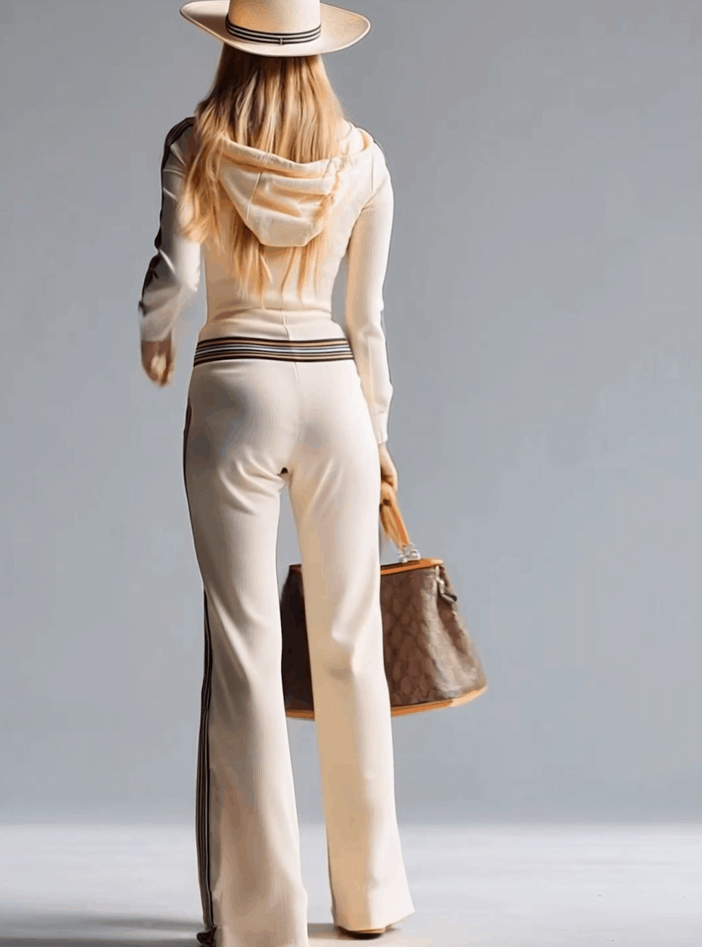 Long-Sleeved Hooded Jumpsuit