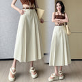 Denim Pleated Skirt