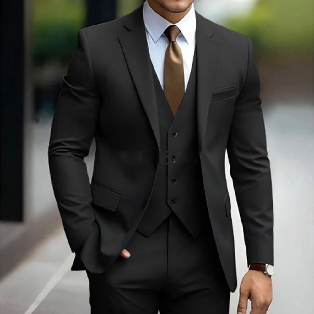 Slim Fit Mens Three Piece Suit