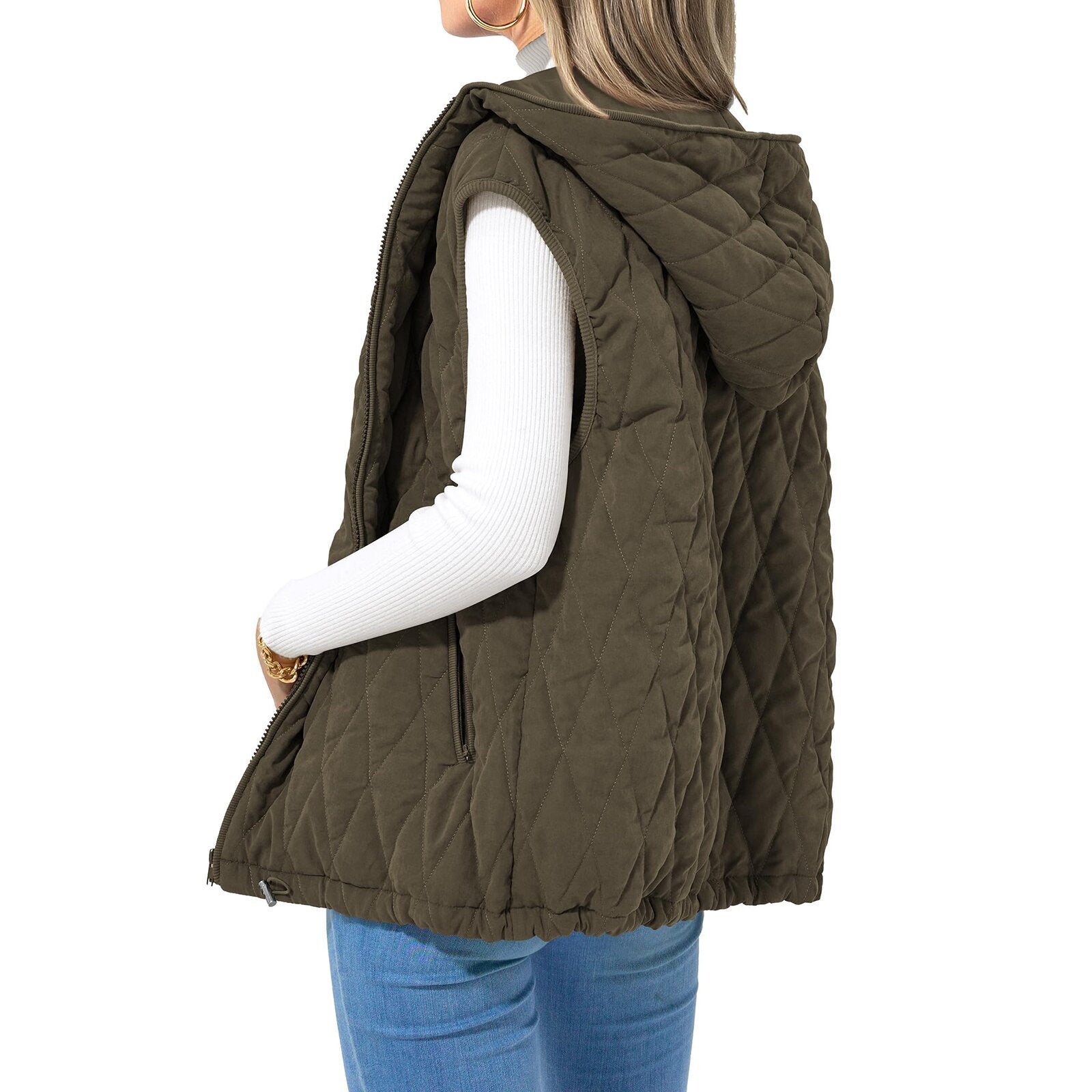 Women's Hooded Cotton Vest