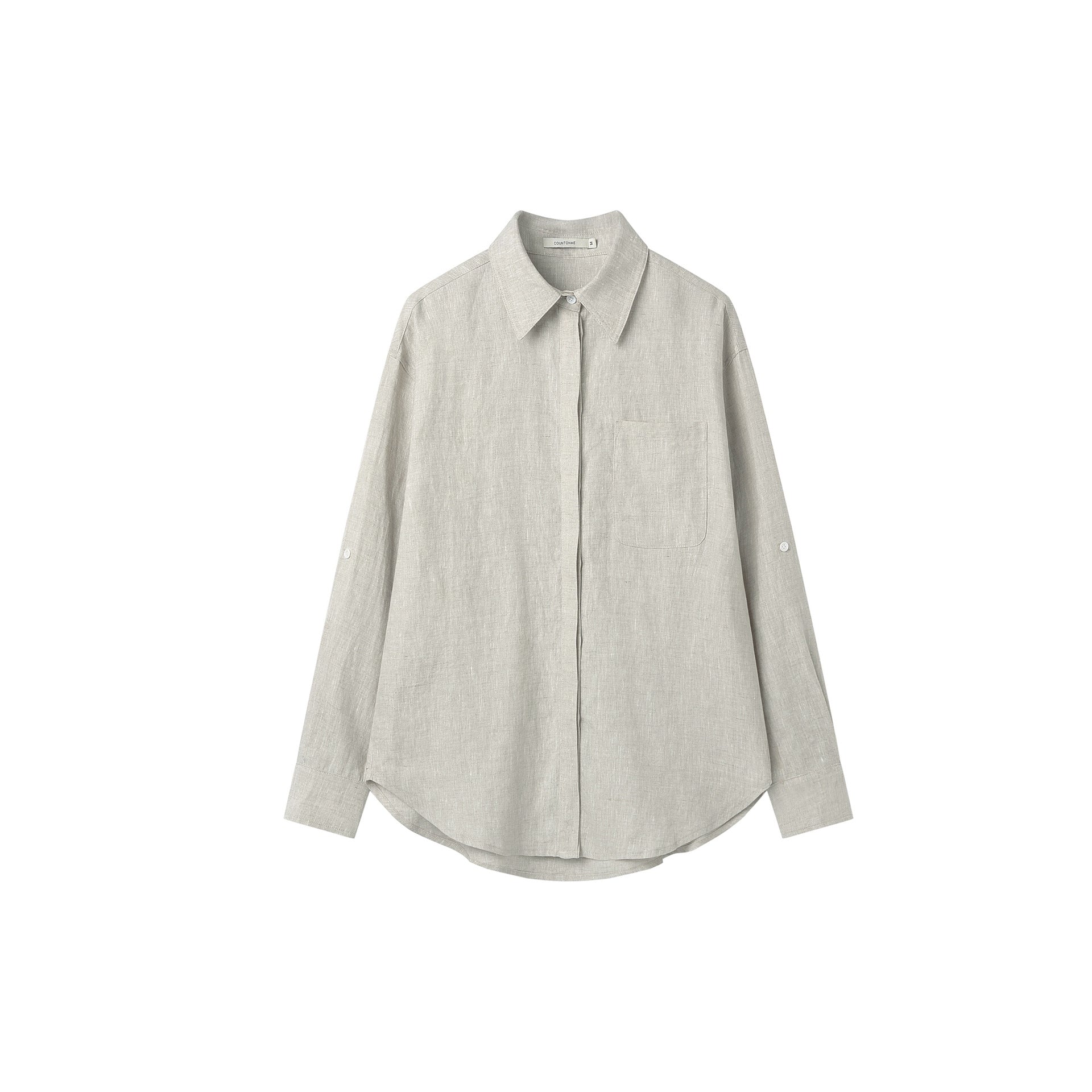 Linen tailored shirt and shorts