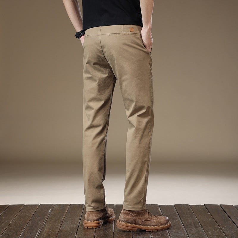 Business grey casual pants for men