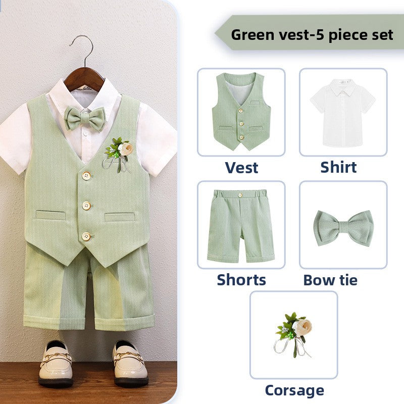 Boys' Formal Vest Suit Set