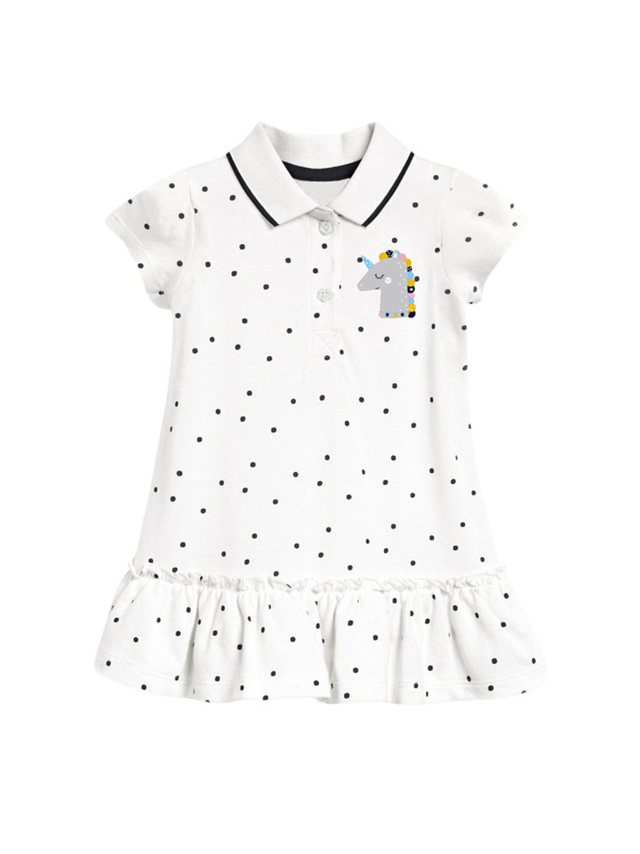 Childrens Polo Collar Knit Dress