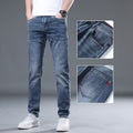 Men's Slim-Fitting Long Jeans