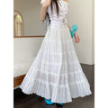 Patchwork half-length skirt